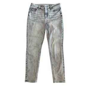 OLD NAVY GRAY ROCKSTAR SUPER SKINNY JEANS SIZE 10